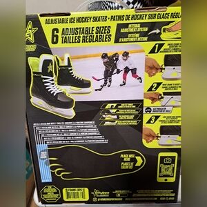 Future Stars Adjustable Ice Hockey Skates. Youth/Junior Size 13-2.5